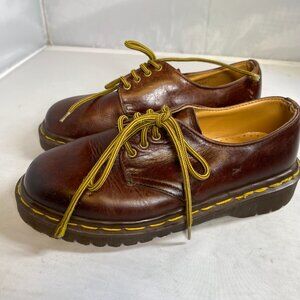 Vintage Dr Martens oxfords smooth black leather W4